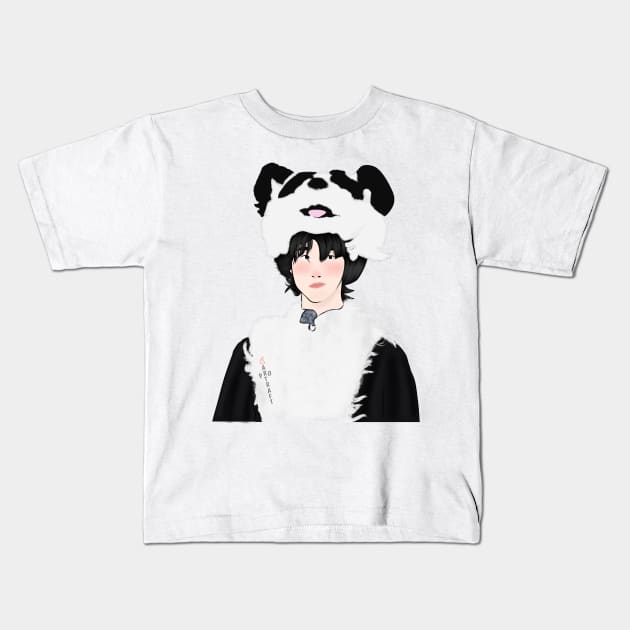 The8 Minghao of Seventeen Kpop Kids T-Shirt by ArtRaft Pro